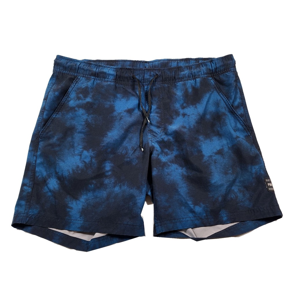 Fox Racing Board Shorts Mens Medium Blue Green Camo Surf Trunks Beach Summer
